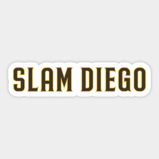 Slam Diego - White Sticker